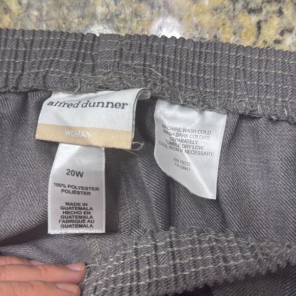 Alfred Dunner woman gray dress work trouser pants size 20 W - Picture 2 of 4